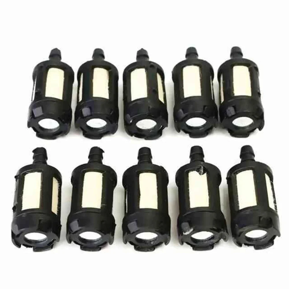 10PCS Grass Trimmer Fuel Filter For Gasoline Garden Brush Cutter Lawn Mower Chainsaw Spare Parts