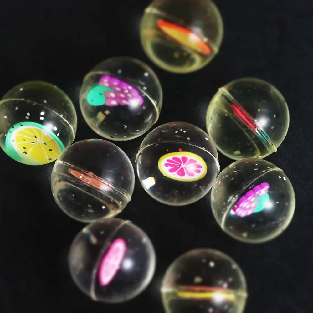 Gift Juggling Clear Funny  Floating Fruits Jumping Balls Bouncy Balls Bouncing Balls
