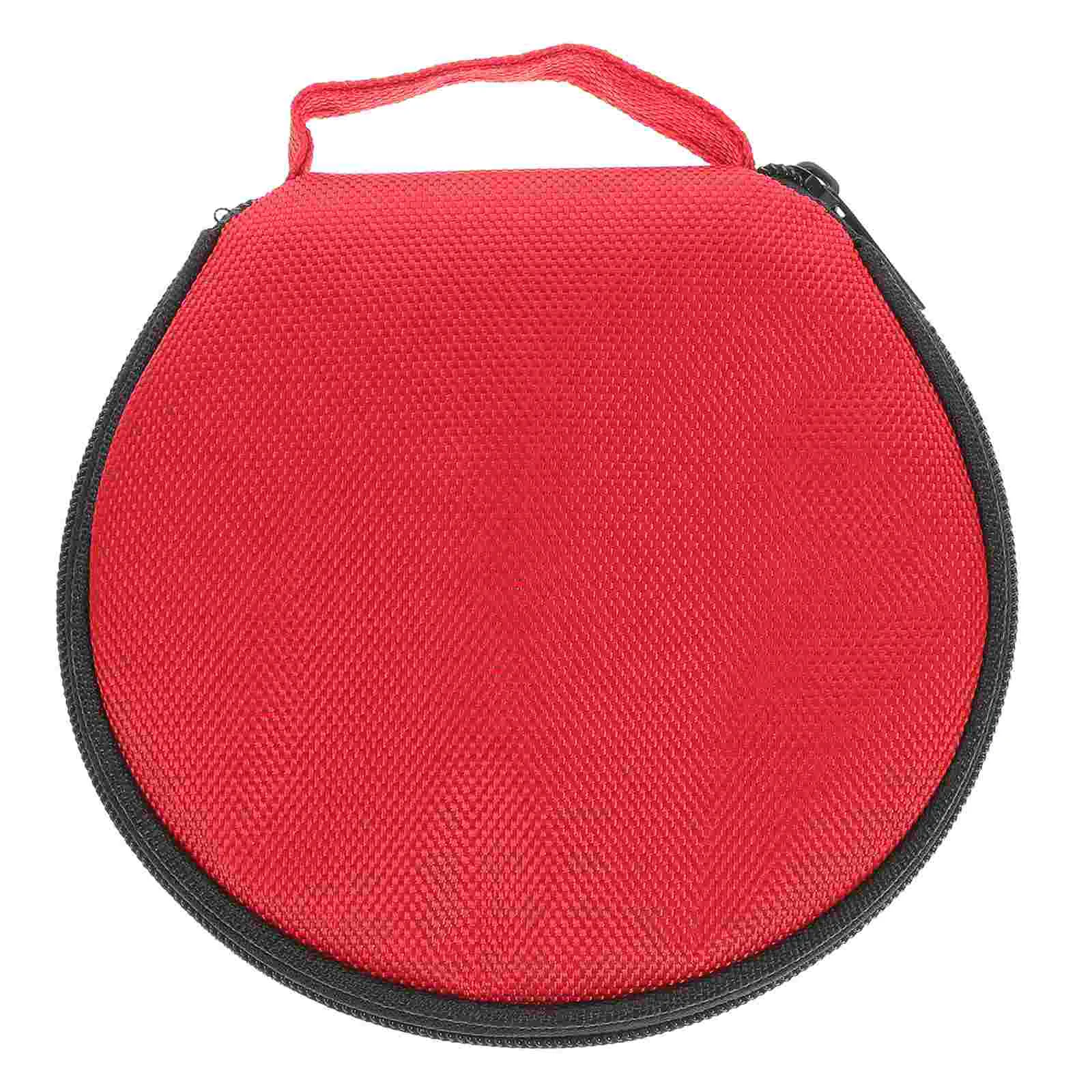 CD Disc Storage Bag Shelves Slim Wallet Lightweight Small Case Round Portable Dual Purpose Travel