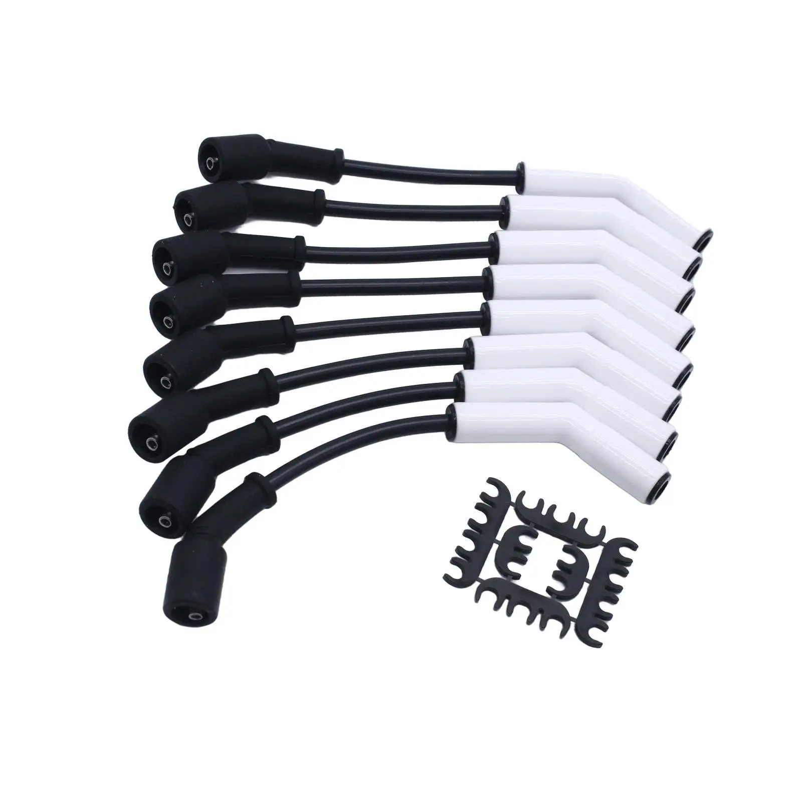 

Набор проводов для свечей зажигания, совместимый, простая установка, 2000 градусов F, термостойкость 9070C, аксессуары для двигателей GM Gen 4, LS4