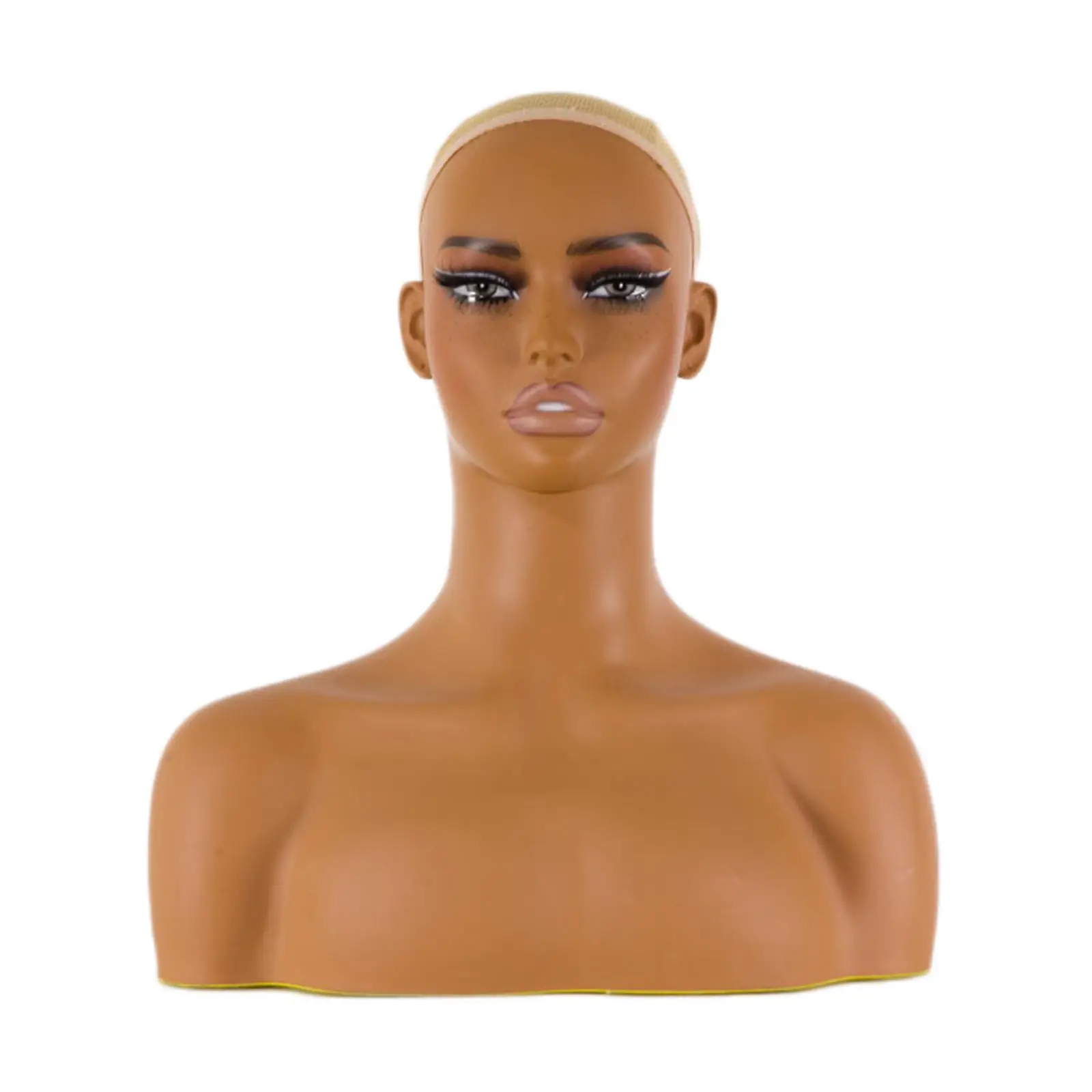 Female Mannequin Head Manikin Head with Shoulder Wig Display Head Mannequin Head Display