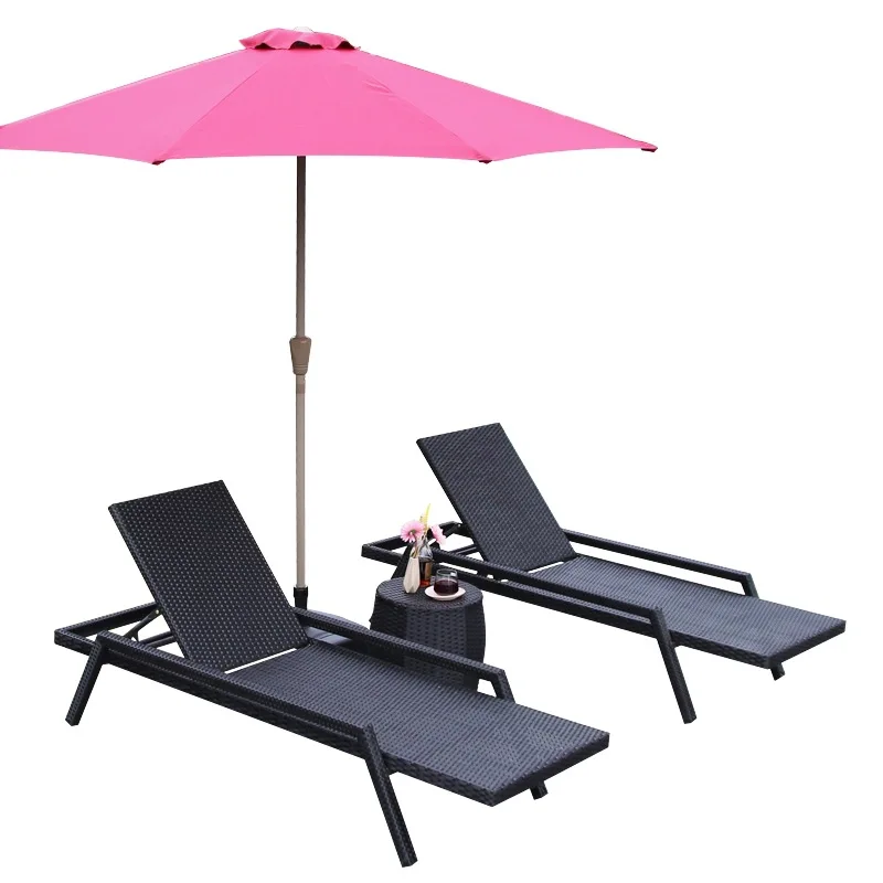 

Плетеная кровать-софа для виллы, отеля, клубного дома, двора, балкона, улицы, бассейна, пляжа, для отдыха и арт-зон