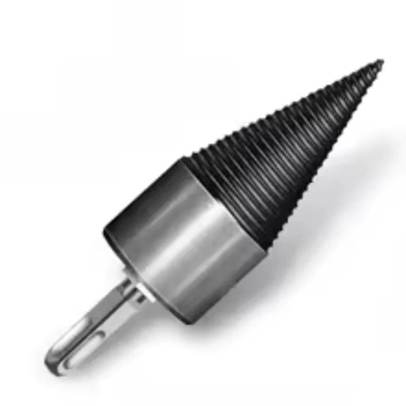 

1 piece firewood splitting artifact lighter drill wood cone reamer punch firewood split drilling tool Screwdriver head