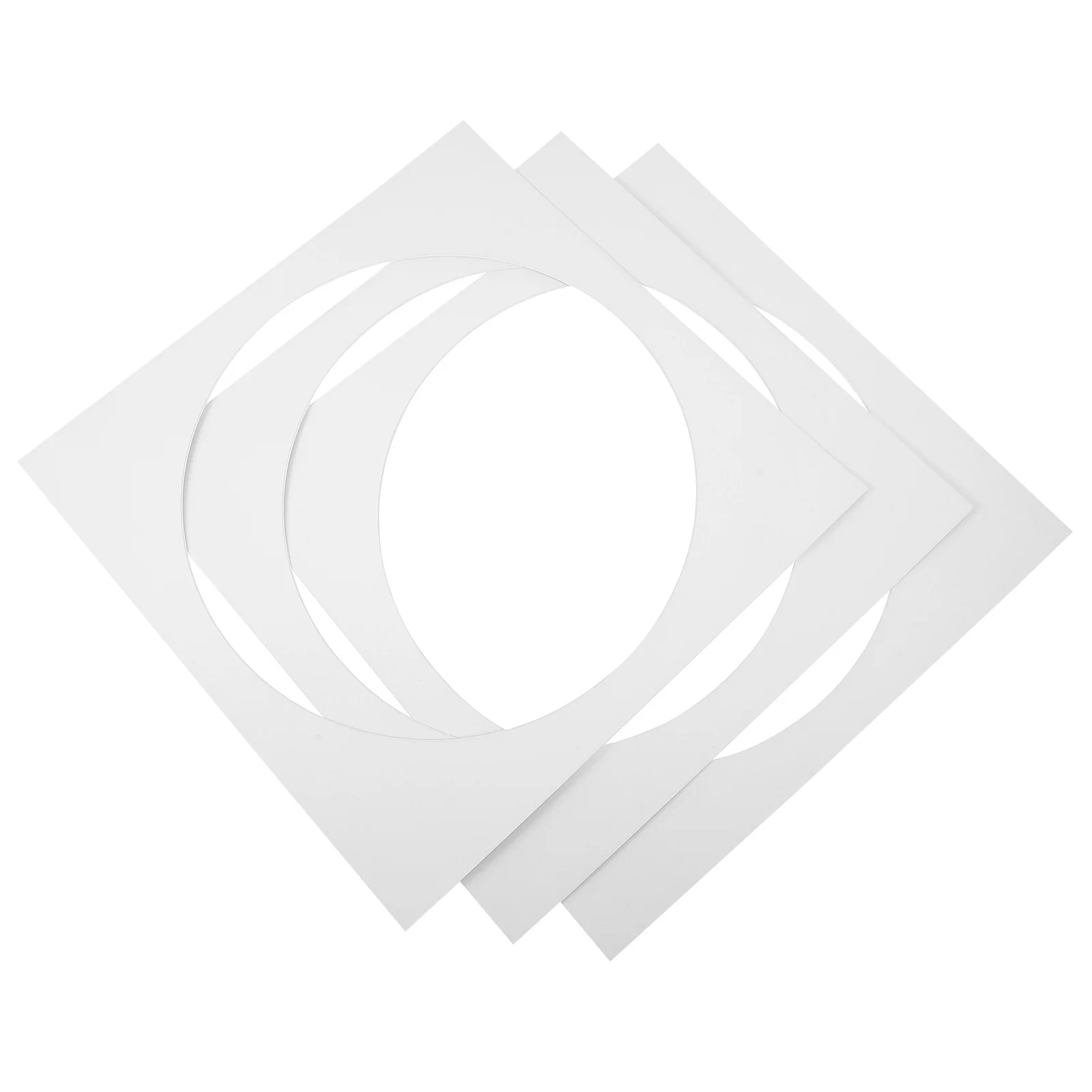 

3Pcs Square Pre-Cut Photo Frame Mattes Premium Picture Backing Boards DIY Artwork Display Photo Board Mat Creative Gift Decor