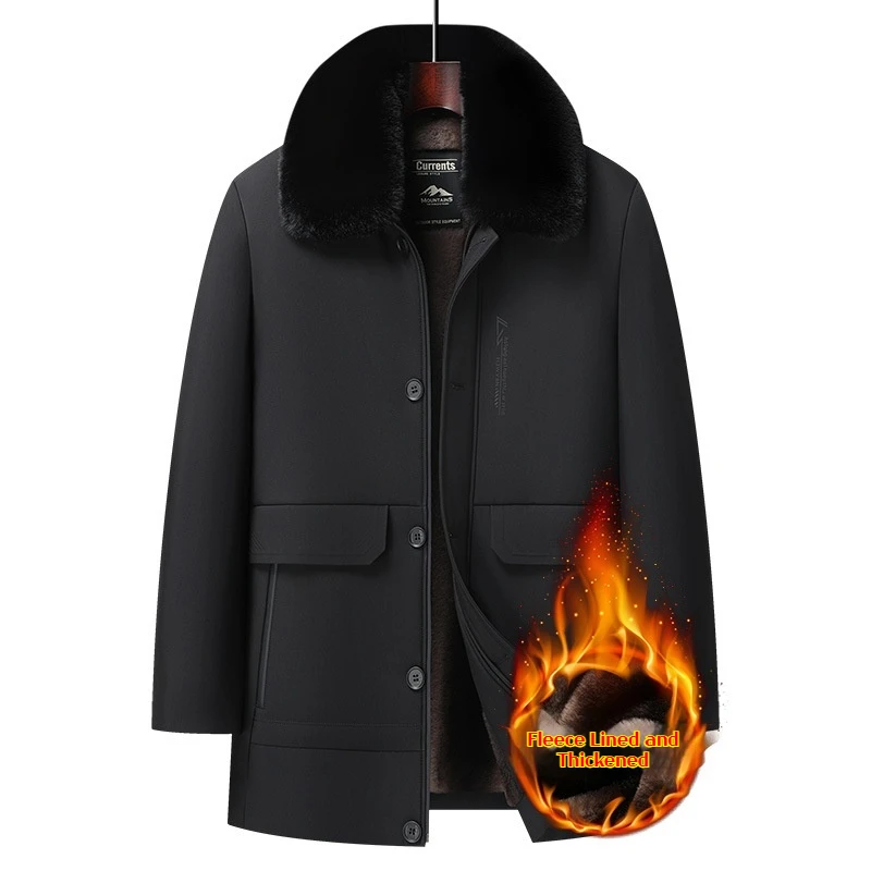 

Мужское зимнее пальто, утепленная теплая мужская стеганая хлопковая куртка для пожилых людей, длинное пуховое пальто, ветрозащитная верхняя одежда для холодной погоды, новые парки для мужчин