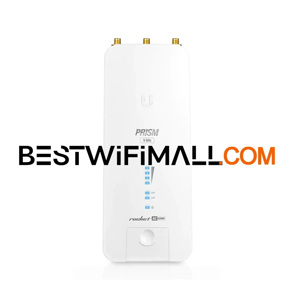 UBIQUITI RP-5AC-Gen2 ISP AirMAX Rocket Prism AC 5 GHz Radio High-Performance 5GHz AP Basestation For PtMP Or PtP Links 500+Mbps