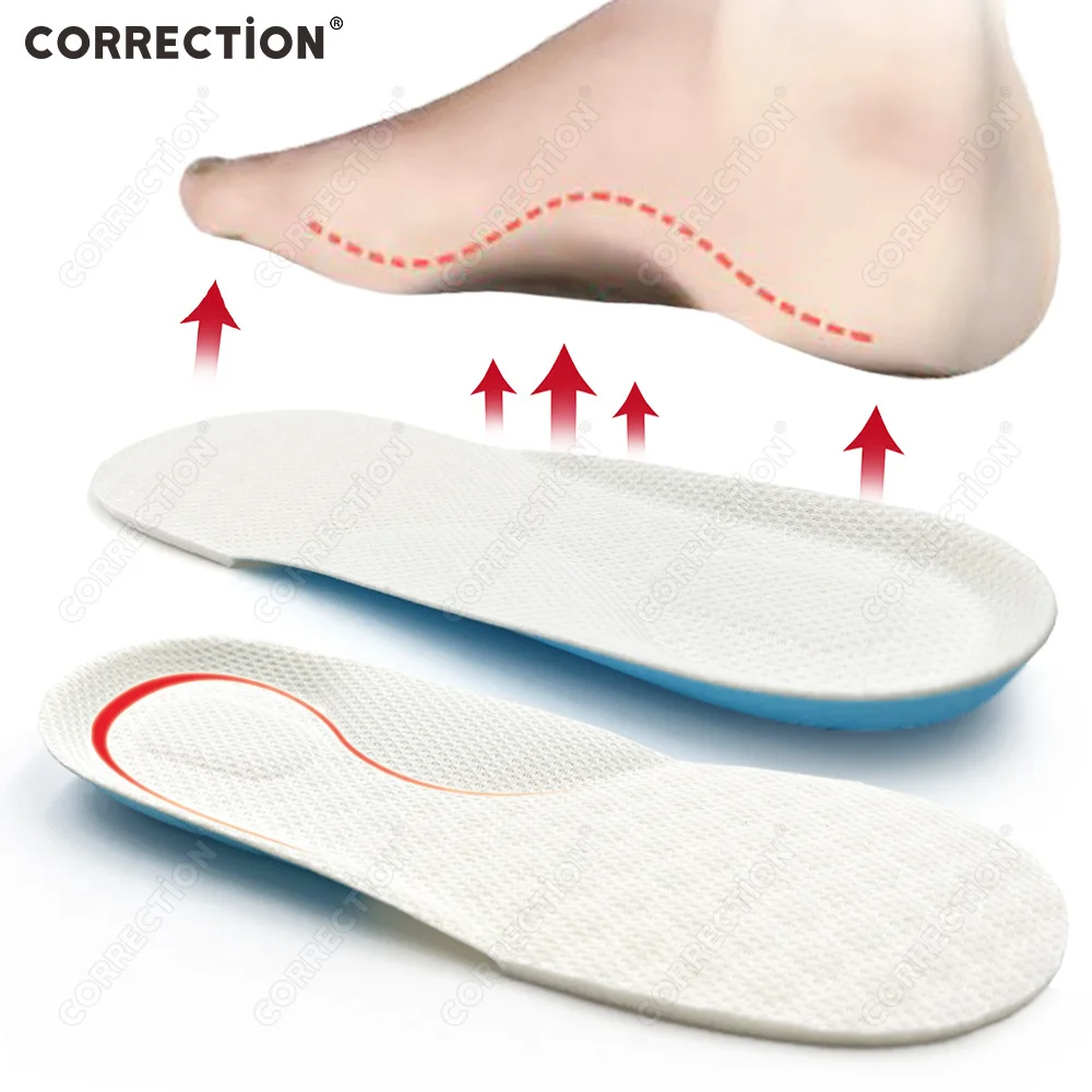 

Ортопедические стельки из пены с эффектом памяти для детской обуви, с поддержкой свода стопы, комфортные для бега, амортизирующие, для детской обуви