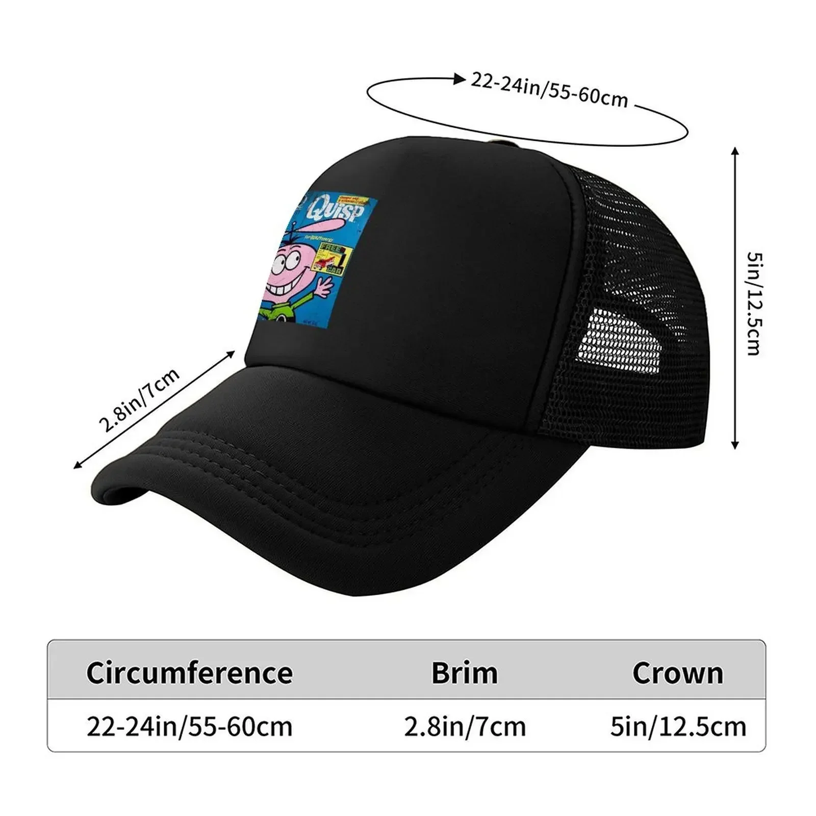 2026 Vintage, Distressed Quisp Cereal Box for quazy energy Baseball Cap Beach Bag Sports Cap Sun Cap Unique hats For Women 2025
