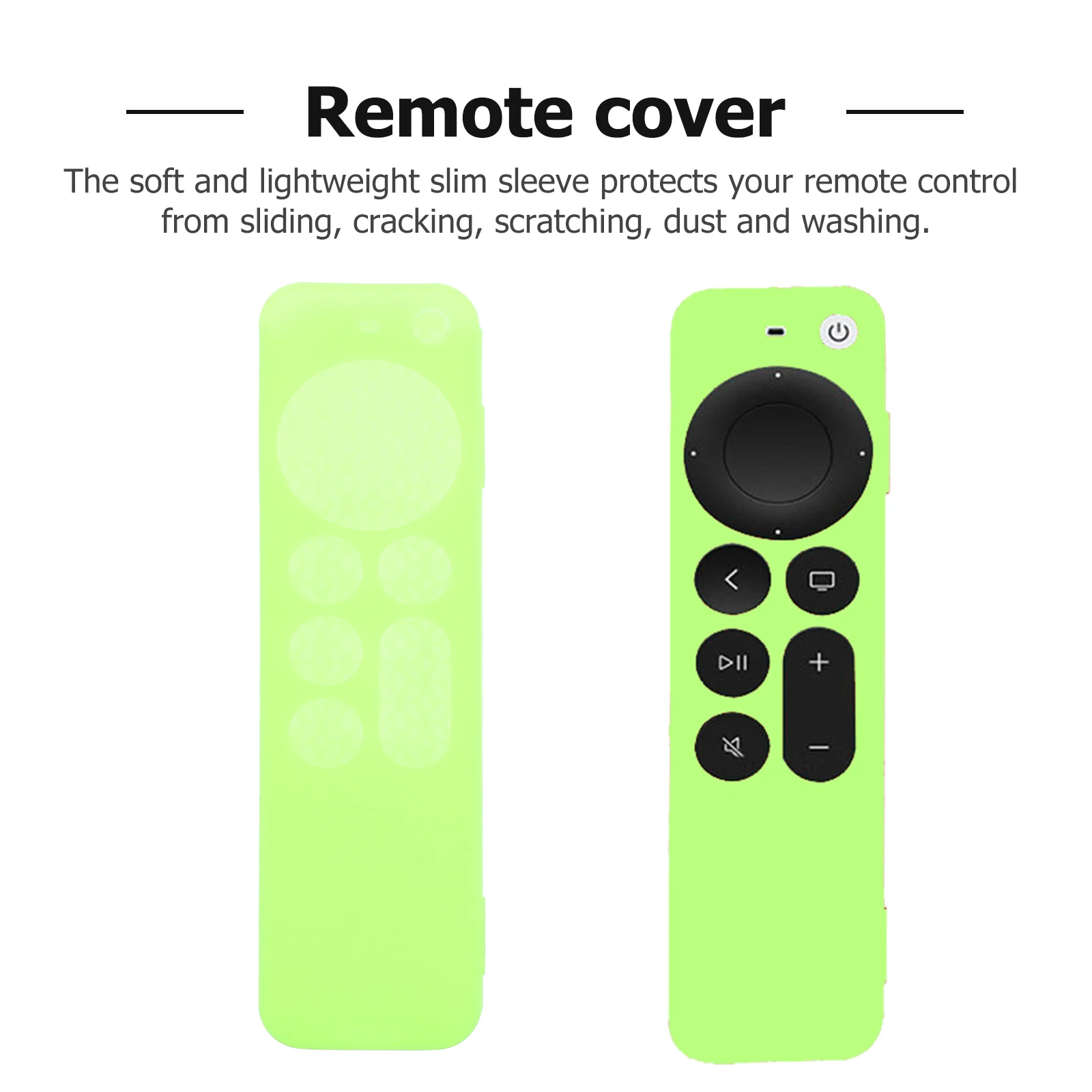 

Silicone Case for Remote Control Protective Accessory Full Access Buttons Ports Non Slip Soft Slim Sleeve Anti Dust Washable