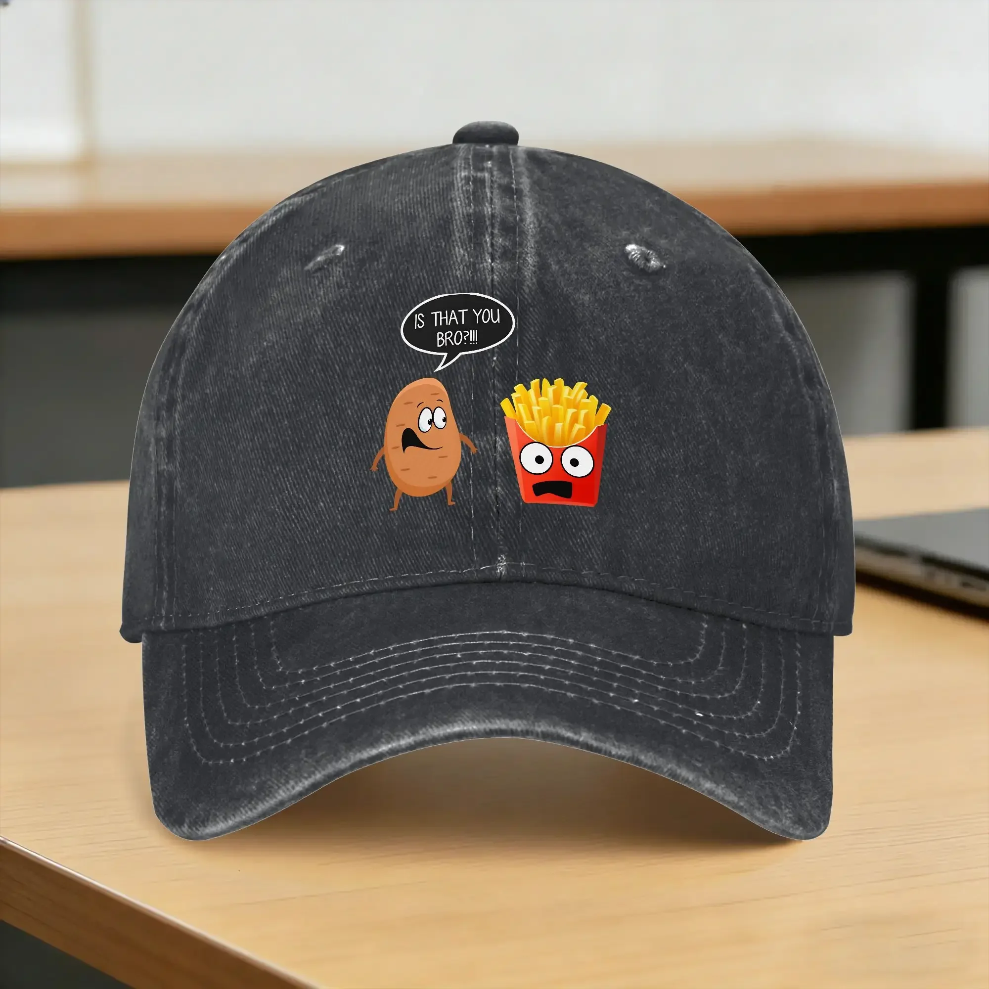 Is That You Bro Funny Potato French Fries Sun Baseball Cap Men Adult Design Trucker Hat Summer Y2k Funny Kpop Rock Baseball Caps