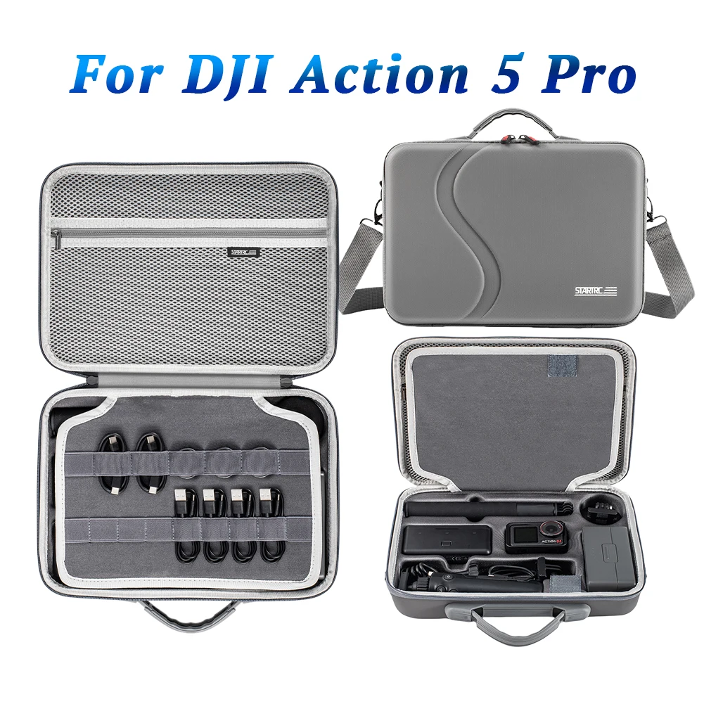 Handbag For DJI Action 5 Pro Carrying Case Protective Storage Bag Travel Portable Bag for DJI Action 5 Pro Accessories Bag