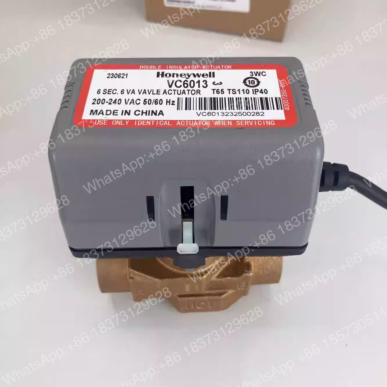 Válvula solenoide Honeywell VC6013/VN6013/VC4013, válvula de agua bidireccional y tridireccional para fan coil eléctrico VN4013