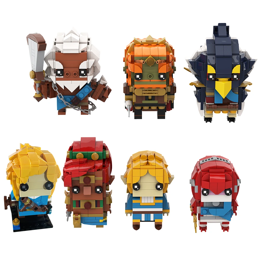 Bloques de construcción de la serie MOC Zeldaed Brickheadz para niños, juguete de montaje creativo, figuras de acción, juego de princesa ghirim, regalo para niños