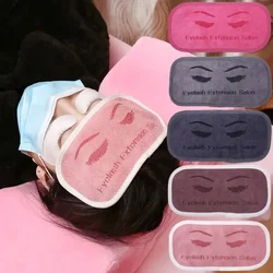 Professional Eyelash Extension Forhead Soft Towel Sticker Stand Grafted Eyelash Pads Tray Pallet Lash Holder Beauty Salon Tool