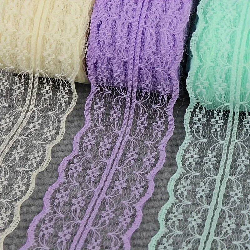 45mm Lace Tape Net Lace Trim Ribbon Ideal For Wedding Christmas Curtain Decorations DIY Hair Bows Sewing Fabric