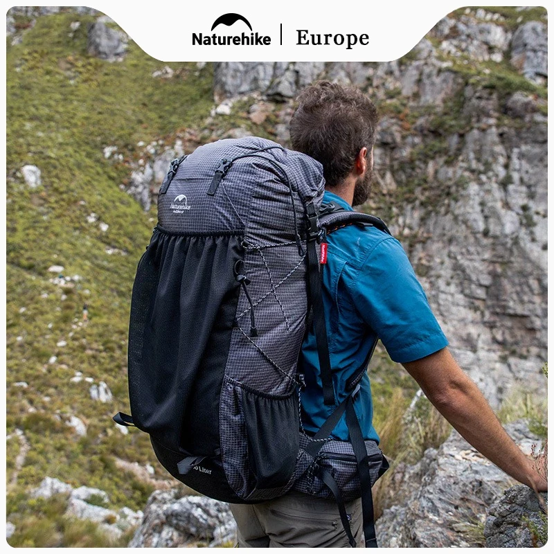 Naturehike – sac à dos d'escalade 60 + 5l, sac de voyage de Camping, sac à dos militaire d'alpinisme de grande capacité avec housse de pluie