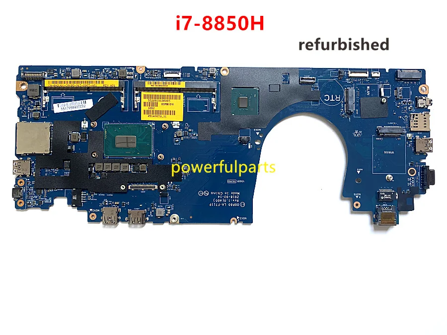 DDP80 LA-F711P Motherboard For Latitude 5491 5591 Precision 3530 Mainboard 0H2V6K CN-0H2V6K i7-8850H cpu Working OK