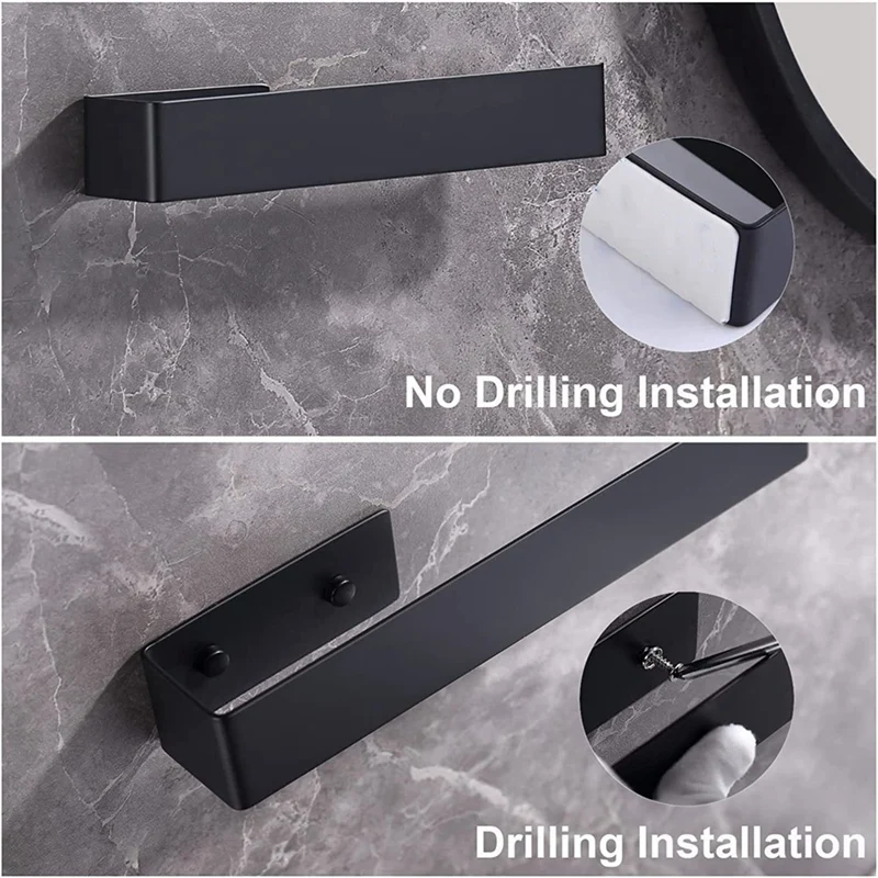 Toallero de baño autoadhesivo, soporte de toalla para pared de baño, para baño, cocina