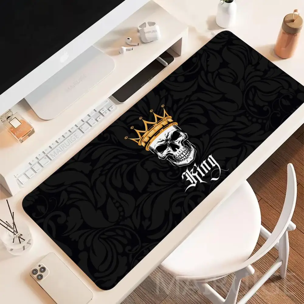 XXL  Large Mouse Pads King Queen Black Computer Desk Pad Laptop Waterproof Anti-Slip PC parts Game Office supplies gaming stuff