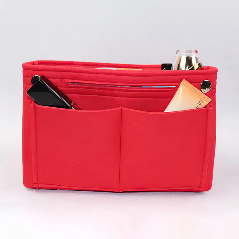 

Large Capacity Insert Felt Tote Purse Handbag Multi Pocket Storage Organizer for Keys Lipsticks Phones for Women