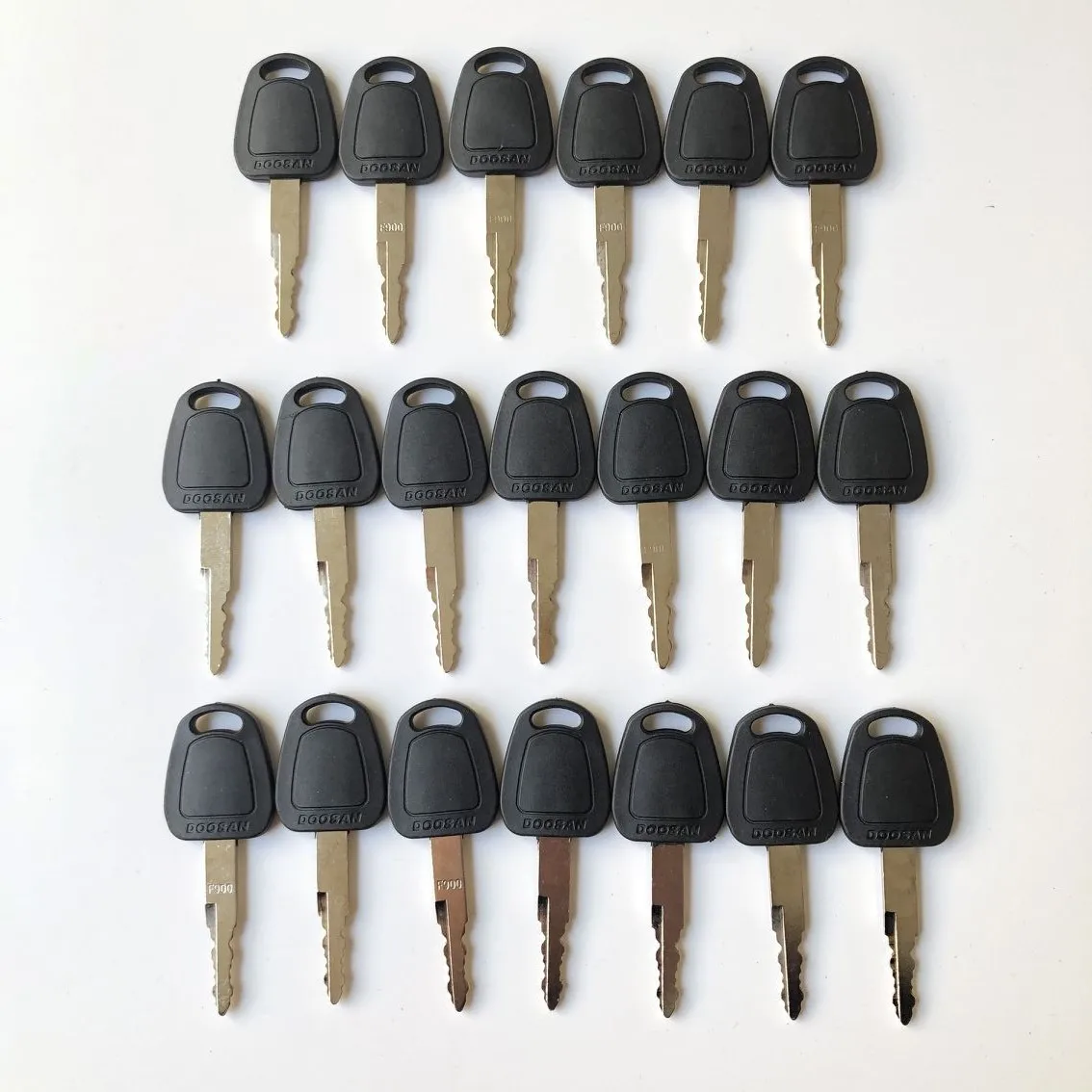 20PCS F900 Key For Deawoo Doosan Bobcat Terex Excavator Heavy Equipment Ignition Start Switch Door Lock