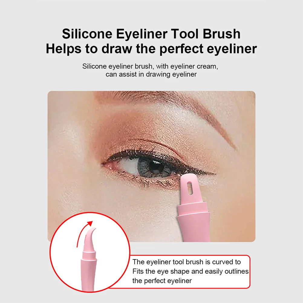 Stencil per eyeliner in silicone Deflettore per ciglia curve Grandi strumenti per il trucco Donne Principianti Eyeliner Aiuto per il disegno