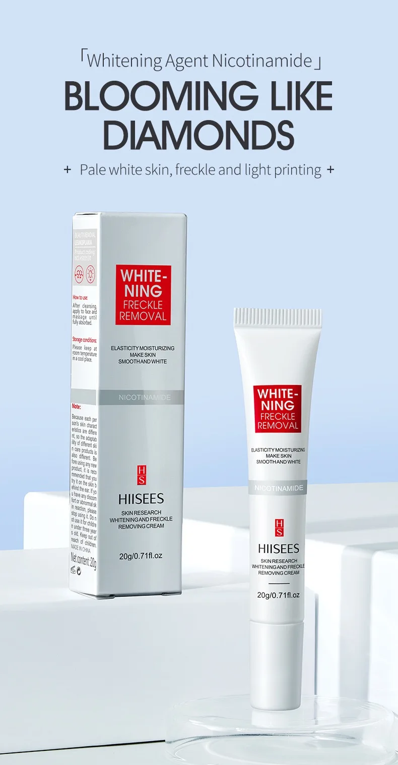 Durchdringung der Haut | Hiisees Whitening- und Akne-Entfernungscreme. Entfernen Sie Sommersprossen und Akne. Gelbe Entfernungs- und Aufhellungscreme