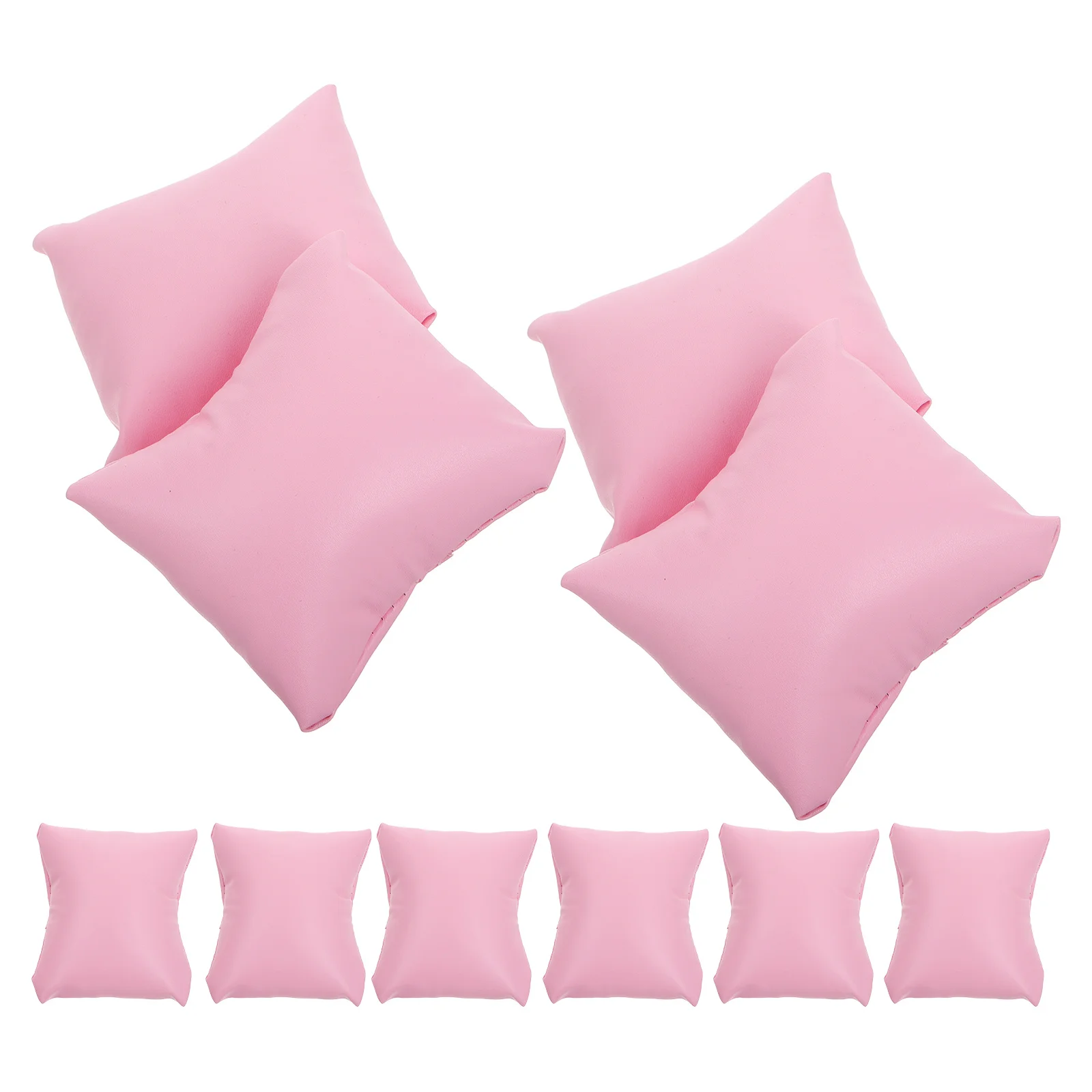 

10Pcs Pink PU Square Watch Display Cushions Small Jewelry Organizer Bracelet Bangle Pillow Box PU Square Display Pillows