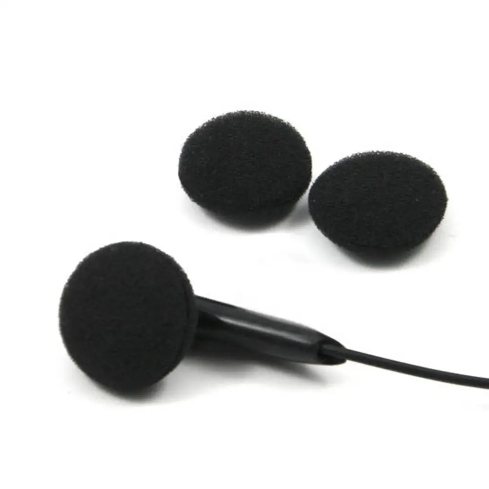 10 Pcs Foam Earphone Covers 1.5x1.5x0.5cm Sponge Ear Pads Replacement Compatible MP3 Phone Noise Isolation Hygiene