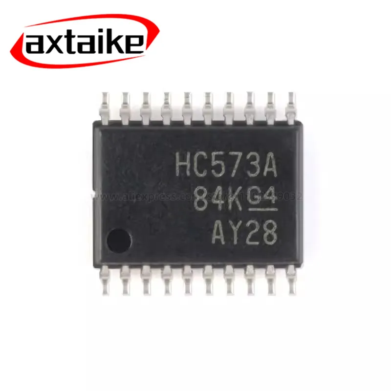 

10PCS SN74HC573 SN74HC573APWR HC573A TSSOP-20 Three-state Output Eight-way Transparent Class D Latch Logic Chip