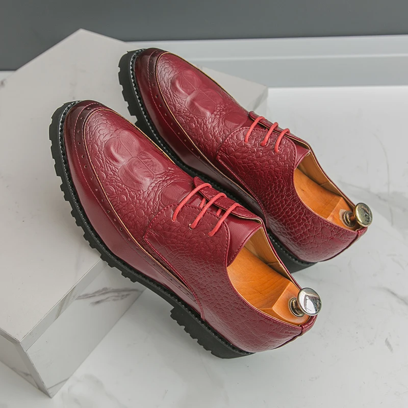 

Mens Dress Shoes Business Casual Formal Leather Shoes Wide Sizes Wedding Shoes Comfortable Slip Resistant