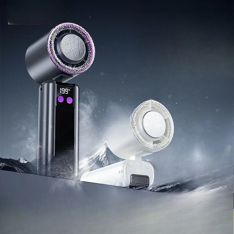 

Semiconductor mini ice compress neck type usb Akihabara portable student handheld small fan charging cooling silent