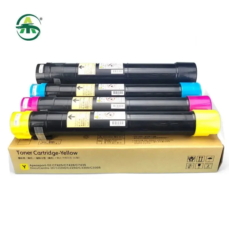 1Set/4PCS DCC2250 7500 Toner Cartridge Compatible for Xerox Docu Print C2250 C2255 C3360 Sambo E-Laser CA3250 Phaser 7500