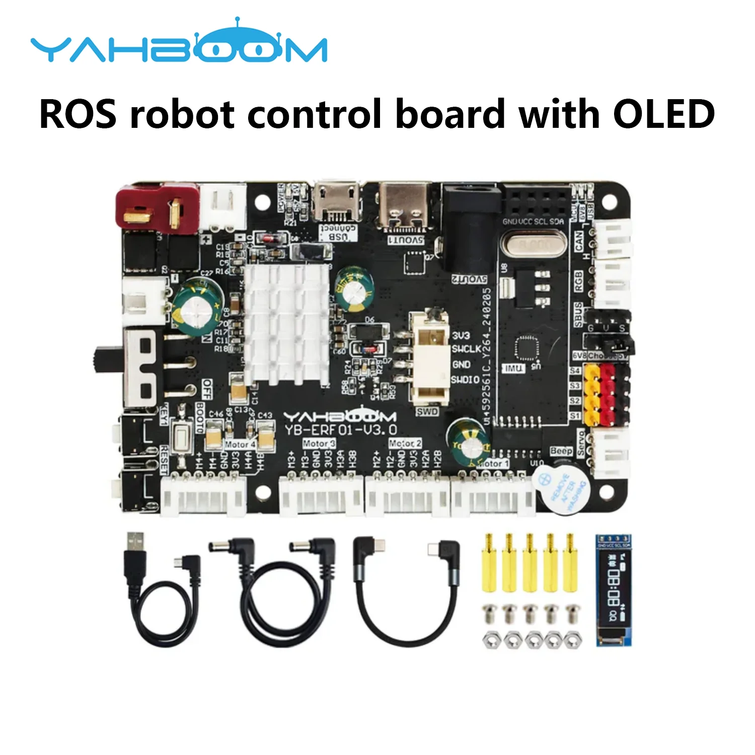 Imagem -02 - Placa de Expansão do Robô Ros Axis Sensor Motor Servo Porto para Raspberry pi Jetson Robot Ros Ros2 Stm32f103rct6 Eixos