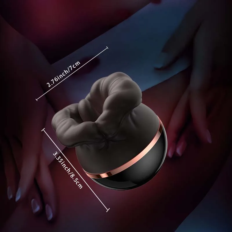 Rose Licking Tongue Vibrator Female Sucking Nipple Clitoris Stimulator Vagina G Spot Vibradores Massager Adult Sex Toy For Women