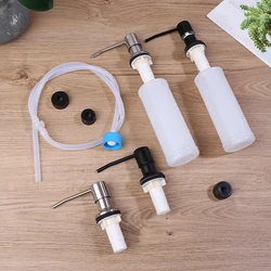1PC 500/350ml Bottle Liquid Soap Dispensers Durable Stainless Steel Pump Useful Kitchen Sink Tool Extension Tube Kitchen Tools