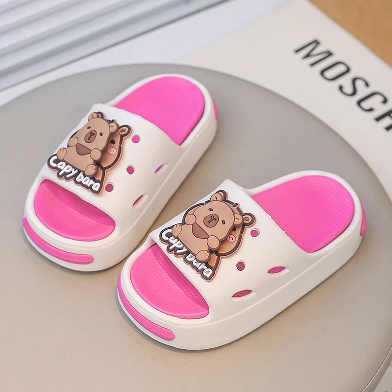 

2026 Popular Children Cartoon Slippers Versatile Eva Slippers Girls Fashionable Soft-Soled Non-Slip Sandals Bathroom Shower