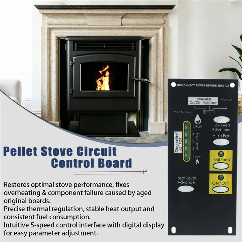 Pellet Stove Circuit Control Board For Breckwell Big E