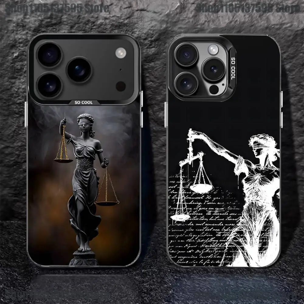 

Judge Law Lawyer Phone Case For iPhone 17,16,15,14,13,12,11,Pro,XS,Max,Plus,Mini,SE4,E Black Matte Shockproof Cover