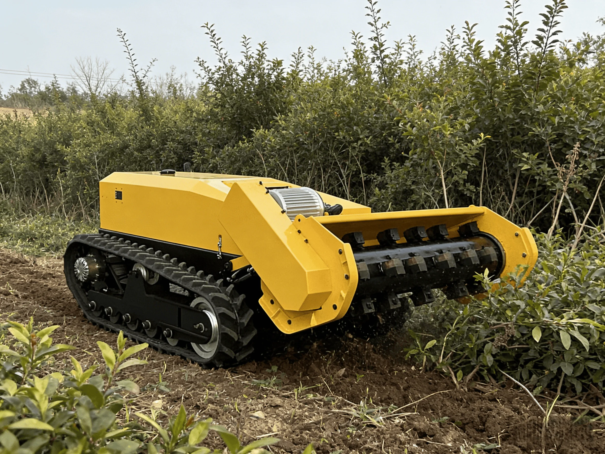 Pure Electric Electric Grass Mower Automatic Remote Control  Machine Offers Mowing Simple Branch Cutting