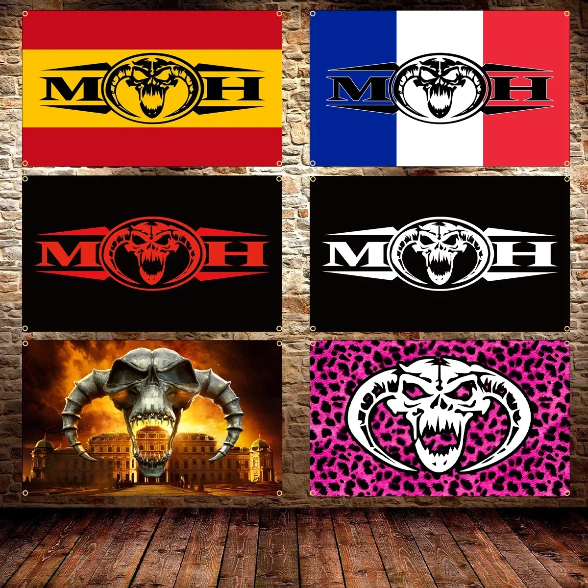 فرنسا اسبانيا بقرة القرن علم الصلب العلم البوليستر المطبوعة 100% الصلبة راية للديكور غرفة ديكور 150x240 سنتيمتر فخر العلم #1