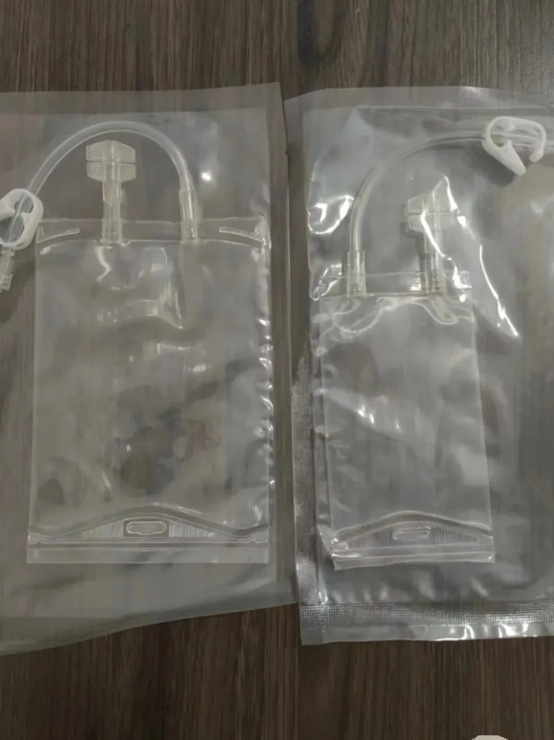 Pet Urine Bag Veterinary Cat Urine Bag with Spiral Tube Complete Set of 100ml,300ml Does Not Contain Catheter
