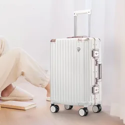 Valise d'embarquement à roulettes pour hommes et femmes, valise de voyage, 20 po, 24 po