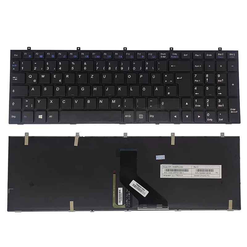 For Clevo W350 W370 W370ET W350ET W370STQ W350ST W355S W670SC W350SS W670SR French FR German GR backlit keyboard