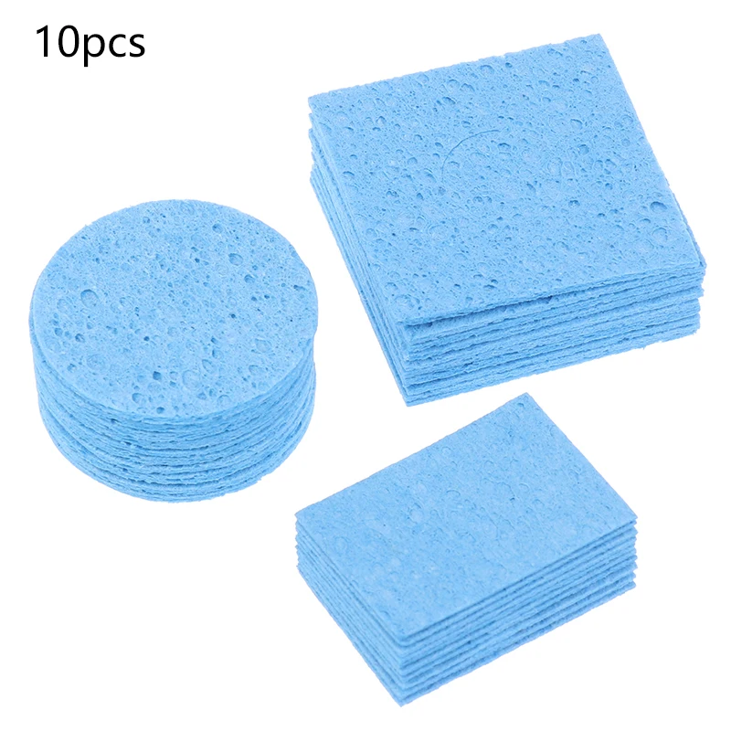 10Pcs/Pack High Quality Blue Soldering Sponge For BGA Soldering Iron Tip Cleaning Welding Head Cleaner Tools