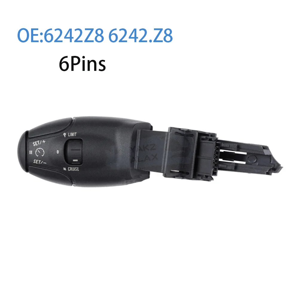 For Peugeot 307 308 408 206 207 301 3008 for Citroen C2 C3 C4 Cruise Control Stalk Switch with Speed Limit 6242Z8 6242Z9 6242.Z9