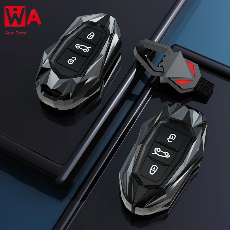 

Zinc Alloy Car Key Case Cover For Peugeot 308 3008 508 5008 408 4008 208 301 407 For Citroen C4 C6 C3-XR Picasso DS