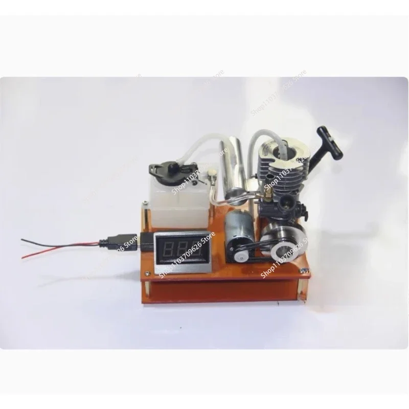 Fuel model of DC generator of DIY miniature mini gasoline engine with methanol engine changed to gasoline