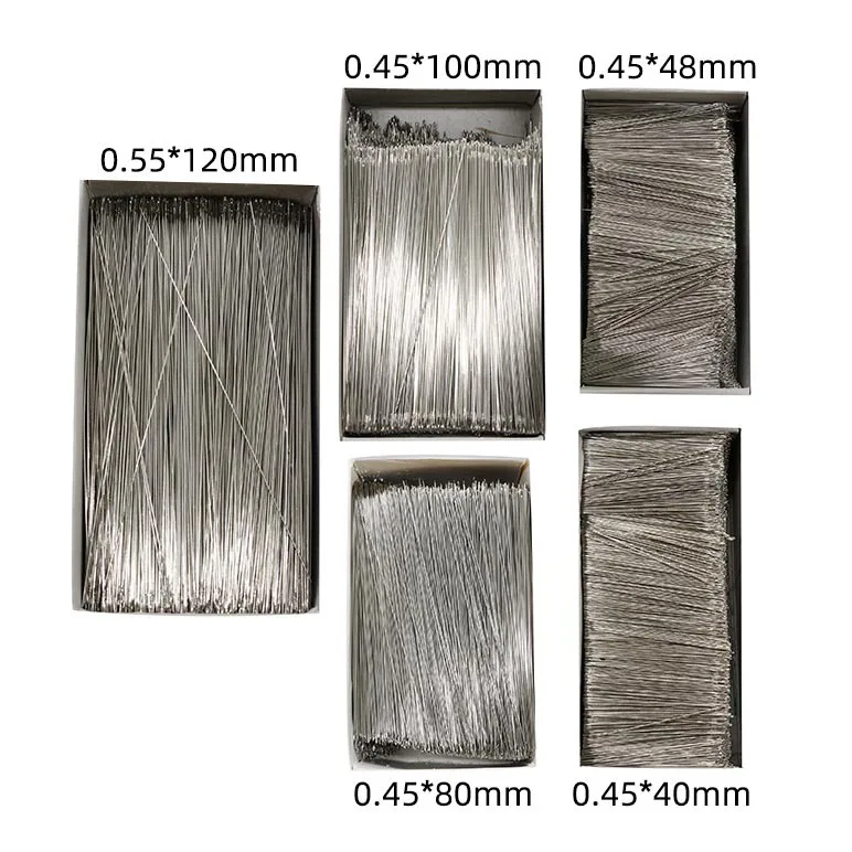 30PCS Beading Needles necklace making tools 0.45*40mm/0.45*48mm/0.45*80mm/0.45*100mm/0.55*120mm