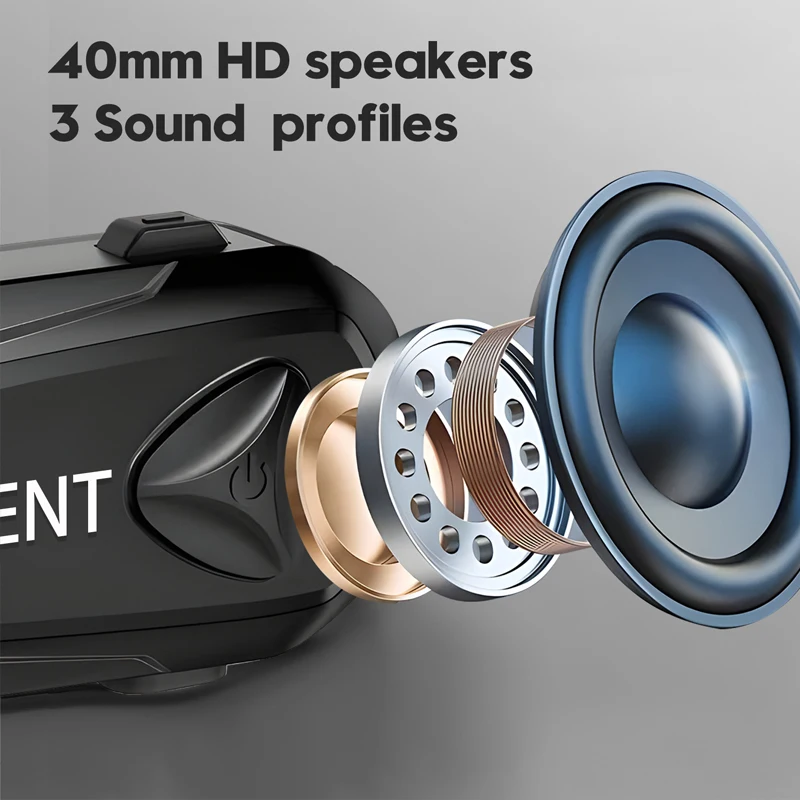 1/2Pcs SKYVENT Q4 Motorcycle Helmet Headset Bluetooth5.1 Interphone Music Sharing For 4-6 Riders 1500M Talking FM Radio IP65